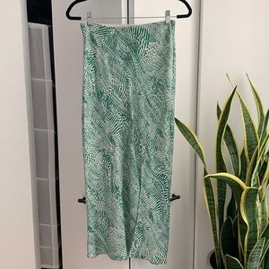 Topshop silk midi skirt size 6